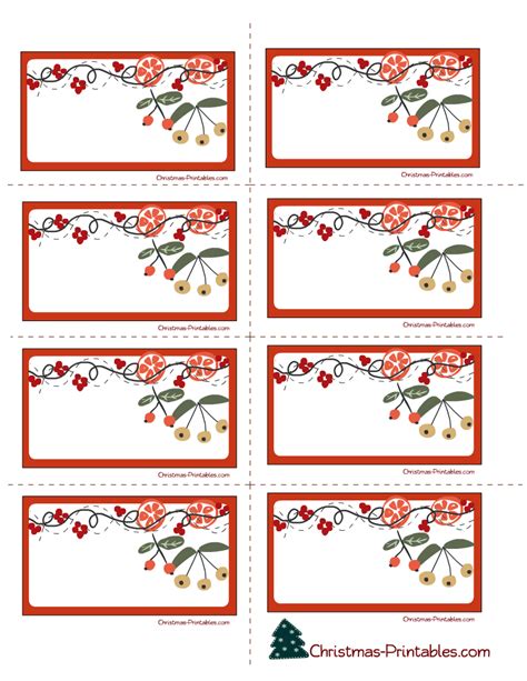 Free Printable Christmas Sticker Labels