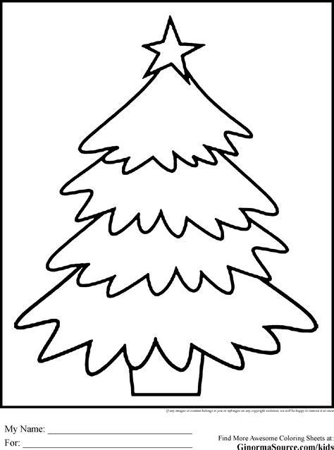 Free Printable Christmas Tree Christmas Coloring Pages