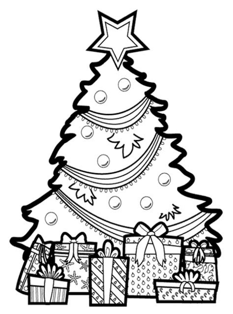 Free Printable Christmas Tree Coloring Pages