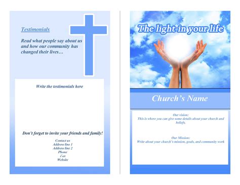 Free Printable Church Bulletin Templates