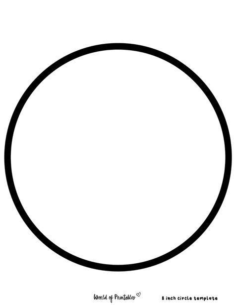 Free Printable Circle Templates