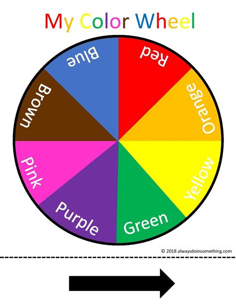 Free Printable Color Wheel Pdf