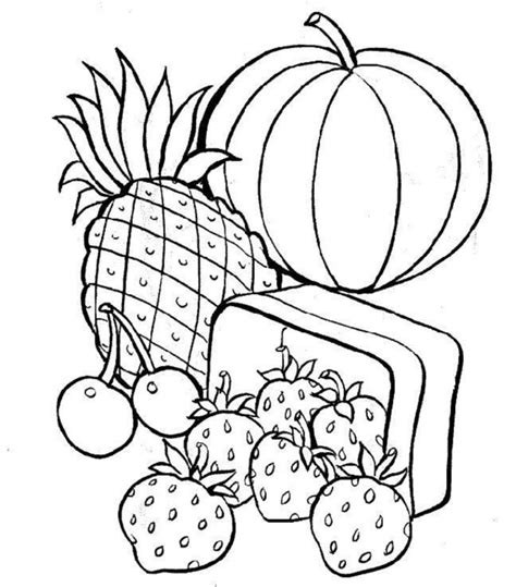 Free Printable Coloring Pages Food