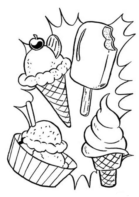 Free Printable Coloring Pages Of Ice Cream