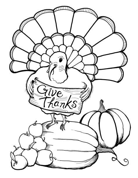 Free Printable Coloring Pages Thanksgiving Turkey