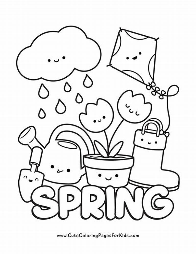 Free Printable Coloring Sheets For Spring