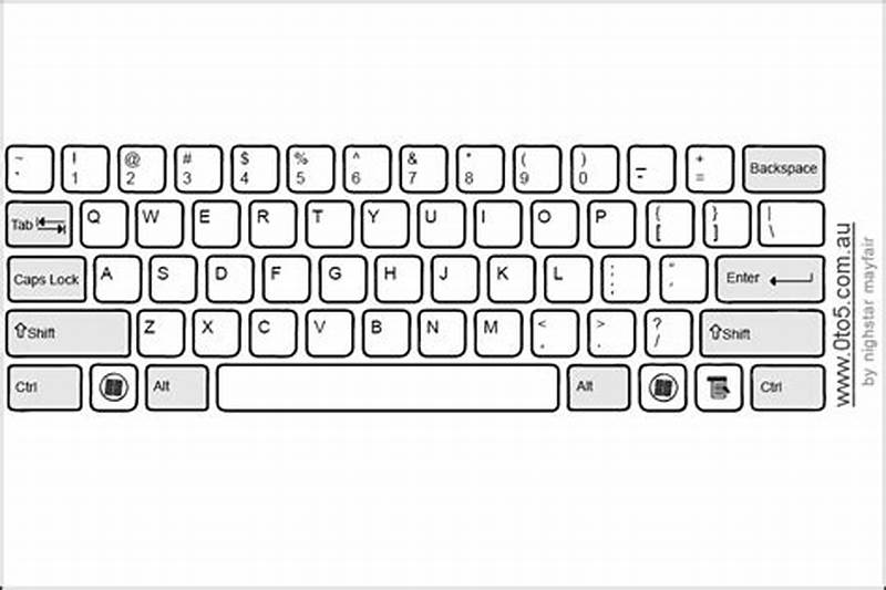 Free Printable Computer Keyboard Template
