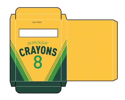 Free Printable Crayon Box Template