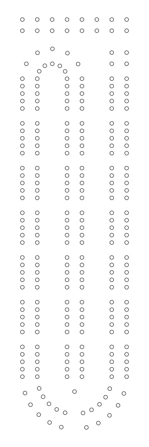 Free Printable Cribbage Board Template