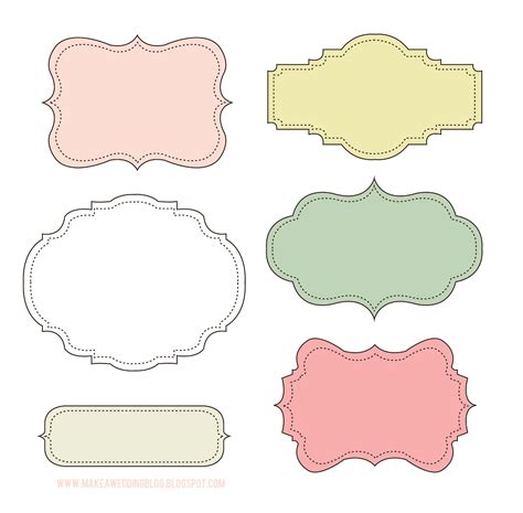 Free Printable Cute Label Templates