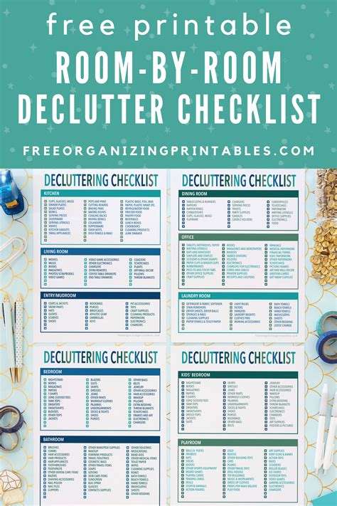 Free Printable Decluttering Checklist Pdf