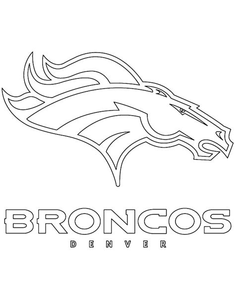 Free Printable Denver Broncos Stencil