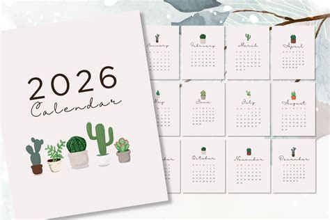 Free Printable Desk Calendar 2026