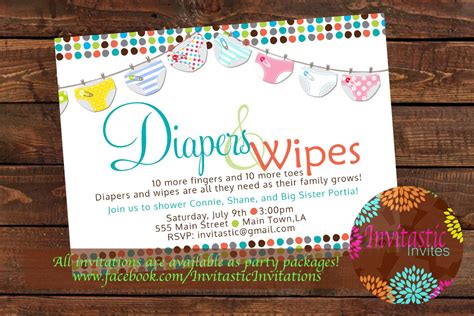 Free Printable Diaper Shower Invitations