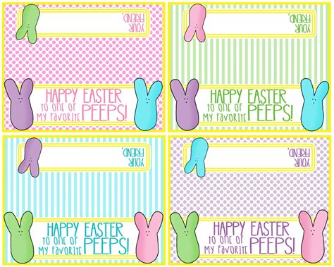 Free Printable Easter Treat Bag Toppers