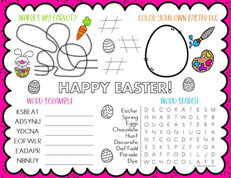 Free Printable Easter Worksheets