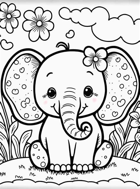 Free Printable Easy Colouring In Pages
