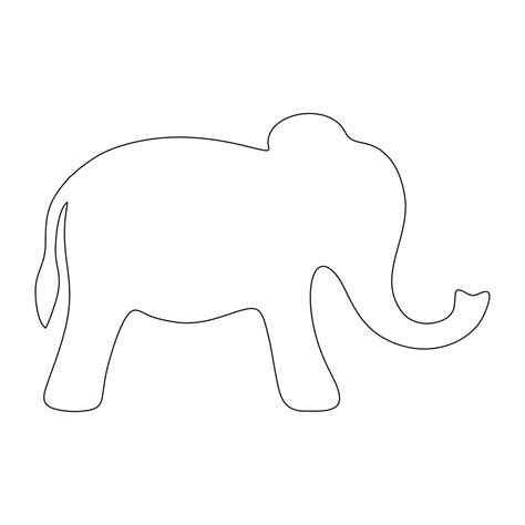 Free Printable Elephant Cut Out