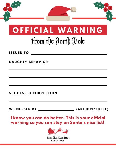 Free Printable Elf On The Shelf Bad Behavior Letter