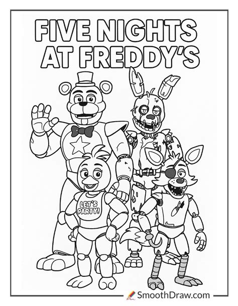 Free Printable FNaF Coloring Pages