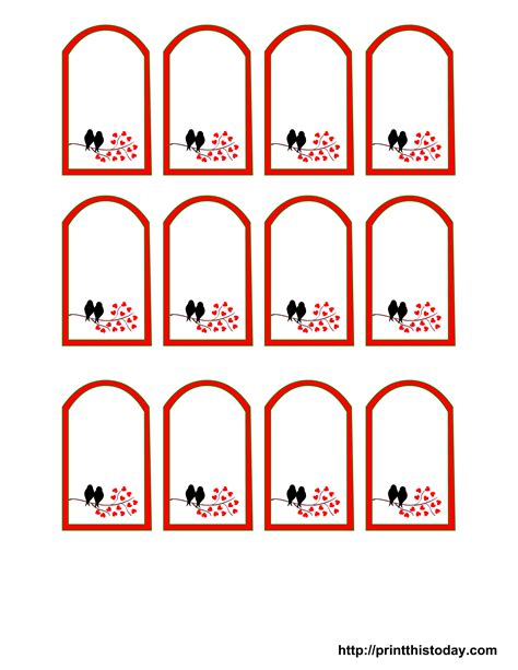 Free Printable Favor Tags Template