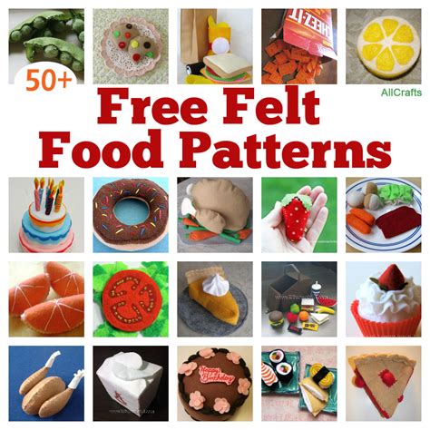 Free Printable Felt Food Patterns