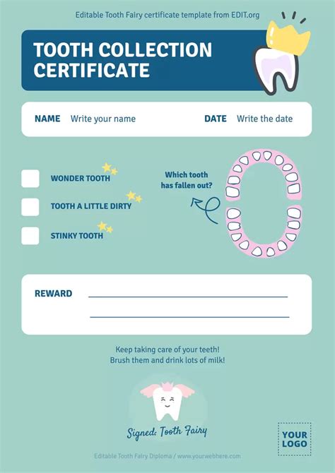 Free Printable First Lost Tooth Certificate - Free Printable
