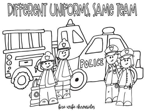 Free Printable First Responders Coloring Pages - sungallar