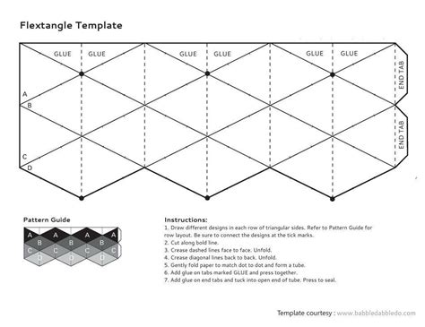 Free Printable Flextangle Template Patterns