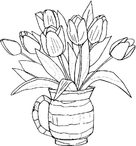 Free Printable Flowers Coloring Pages