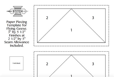 Free Printable Flying Geese Templates