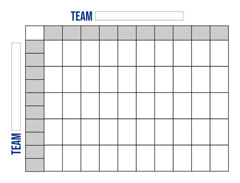 Free Printable Football Squares Pdf 2022