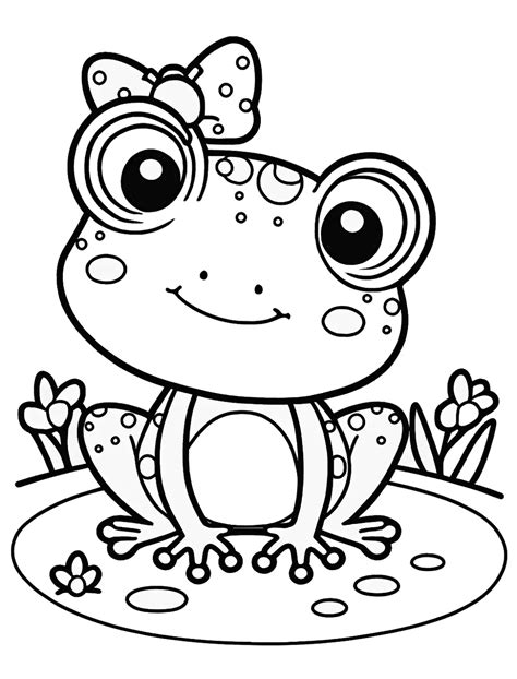 Free Printable Frog Coloring Pages