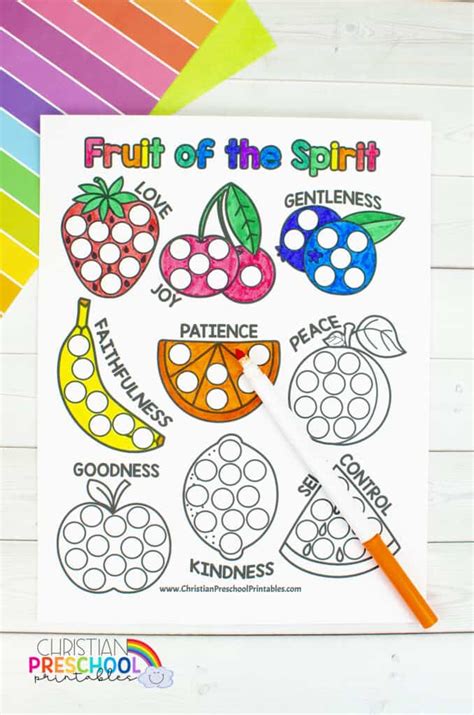 Free Printable Fruit Of The Spirit Crafts