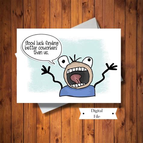 Free Printable Funny Goodbye Cards For Coworkers