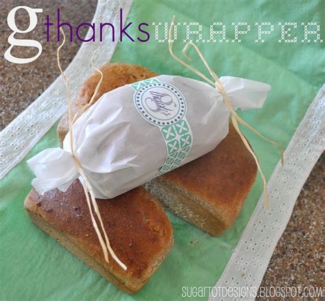 Free Printable G Thanks Mini Bread Loaf Wrapper