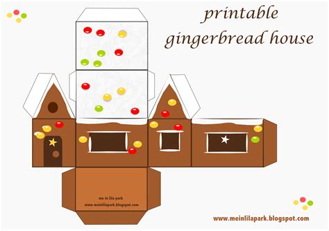 Free Printable Gingerbread House Templates
