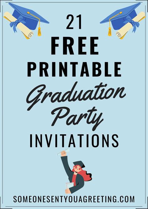 Free Printable Graduation Party Invitations Templates