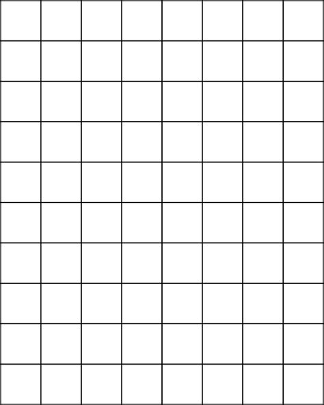 Free Printable Grid Paper 1 Inch