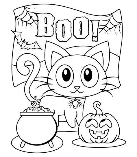 Free Printable Halloween Coloring Pages For Kindergarten
