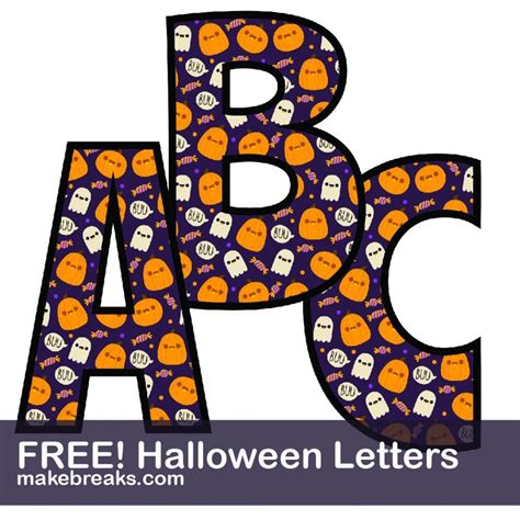 Free Printable Halloween Letters