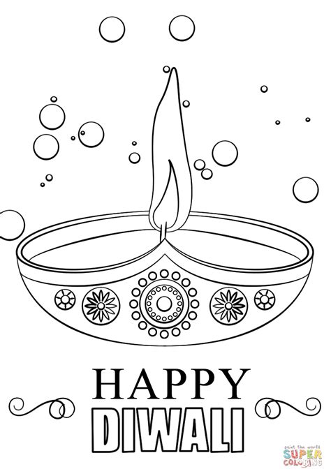 Free Printable Happy Diwali Coloring Pages
