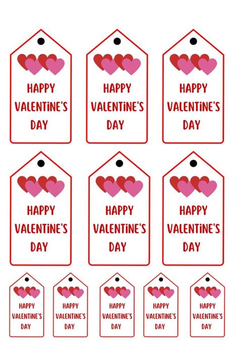 Free Printable Happy Valentines Day Tags
