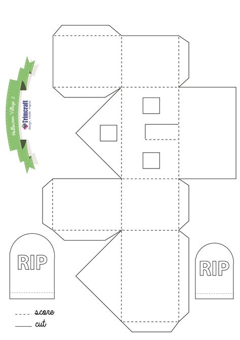 Free Printable Haunted House Template