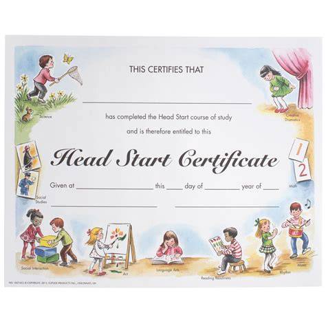 Free Printable Head Start Graduation Certificates