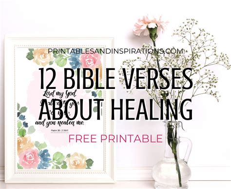 Free Printable Healing Scriptures