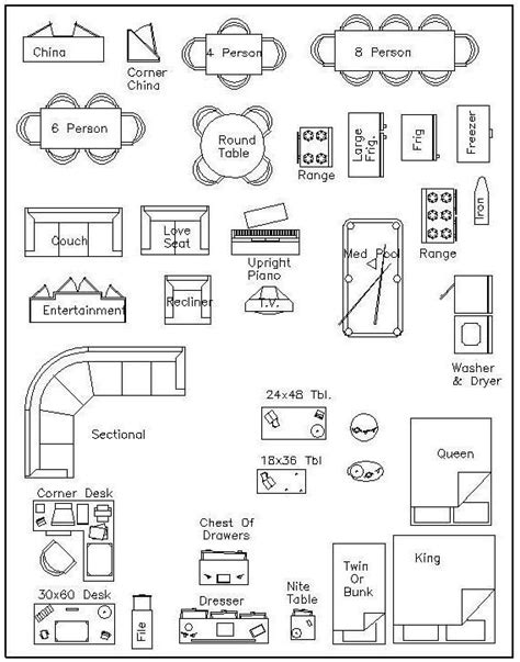 Free Printable Home Planning Templates Cut Outs
