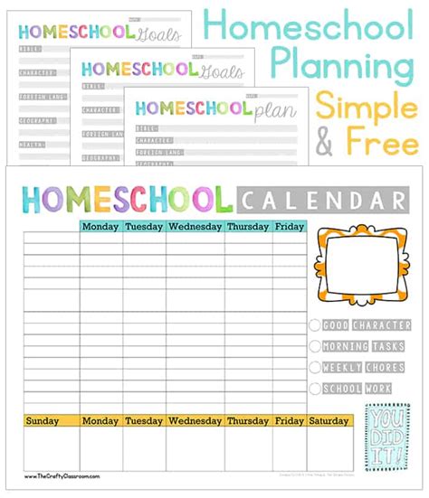 Free Printable Homeschool Calendar