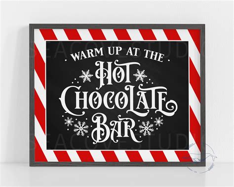 Free Printable Hot Chocolate Bar Signs