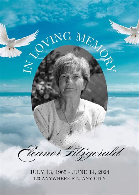 Free Printable In Loving Memory Templates